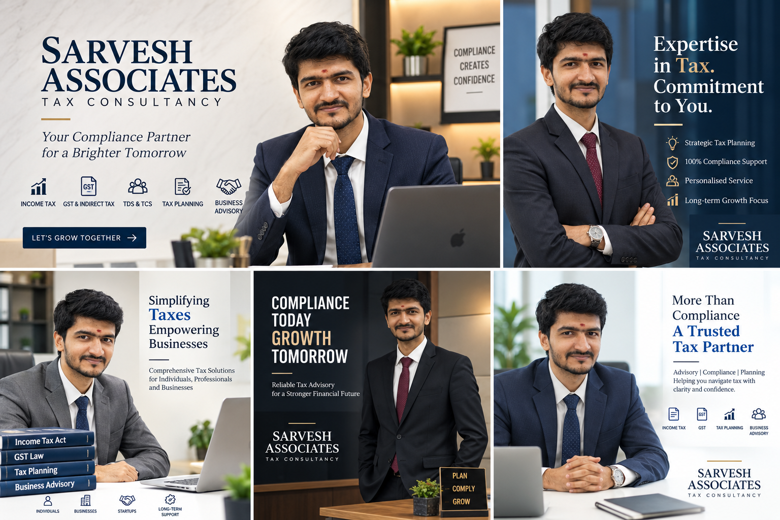 Sarvesh Associates consultant with tax reference books