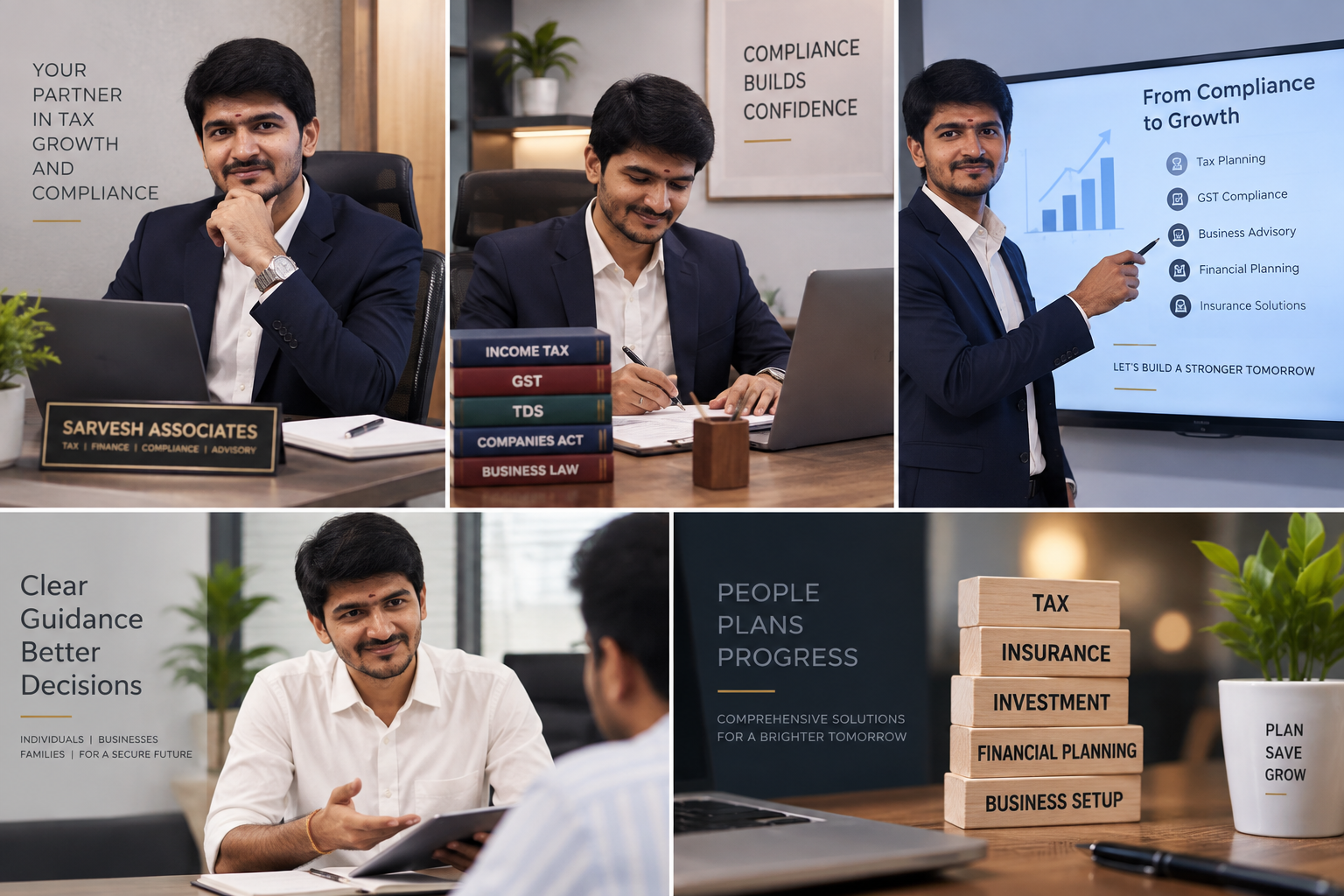 Sarvesh Associates tax expert confident professional
